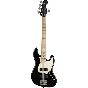 Squier Contemporary 5 String Active Jazz Bass HH, Maple Fingerboard, Black New 2021